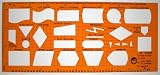 Produkt-Bild: Schablone Zeichenschablone Technisches Zeichnen - EDV Elektronische Datenverarbeitung DV Programmablaufplan Symbole Symbolen f&uuml;r System und Programmierungsarbeiten sowie Datenfluss und Ablaufpl&auml;ne