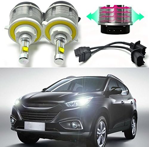 Amak® 2X H13 9008 60W Car ETI LED Hi+Low Dual Beam Headlights 6500K White 6000LM Bulbs