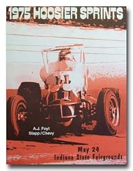 1975 Hoosier Sprint Car Racing Program Poster Print