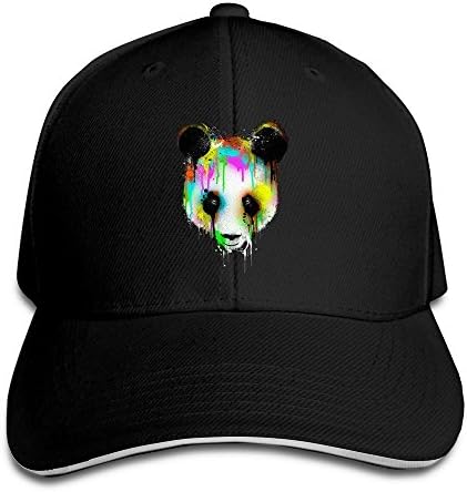 Colorful Crying Panda Head Stylish Baseball Snapback Cap Hat