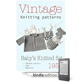 3-piece Baby's Knitted Set - Vintange Knitting Pattern