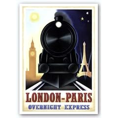 London-Paris Overnight Express von Steve Forney Kunstdruck