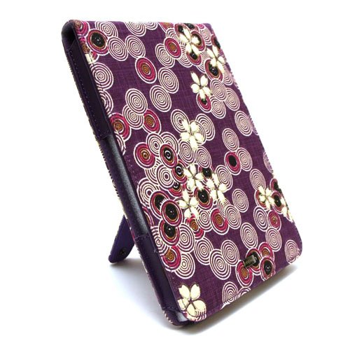 JAVOedge Cherry Blossom Flip Style Case for Amazon Kindle 2 (Twilight Purple) (2nd Gen)