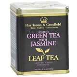 Harrisons & Crosfield Loose Leaf Green Tea With Jasmine, 4.4-Ounce Tin (Pack of 2)