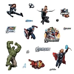 RoomMates RMK1741SCS Avengers Peel and Stick Wall Decals: Home Improvement