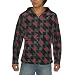 Mens Burton Windproof Surf & Skate Zip-Up Hoodie Fall Jacket - Black & Red