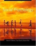 Social Psychology Sixth Edition