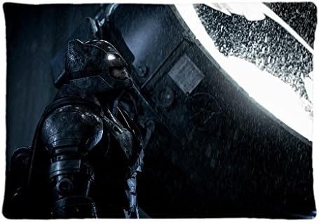Custom BEN AFFLECK AS BATMAN JUSTICE Pillowcase 20x30 Rectangle Soft Cotton Pillow Case one Side Pattern Printed