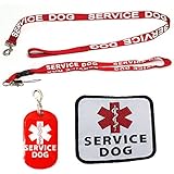 Service Dog Leash with Free Kit - Receive 3 Free Service Dog Bonuses Including: Free Service Dog Collar Tag, Lanyard, and Patch. Limit Time Offer. 100% Lifetime Guarantee on All Service Dog Gear.