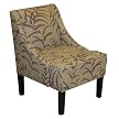 Willow Swoop Arm Chair - Eggplant