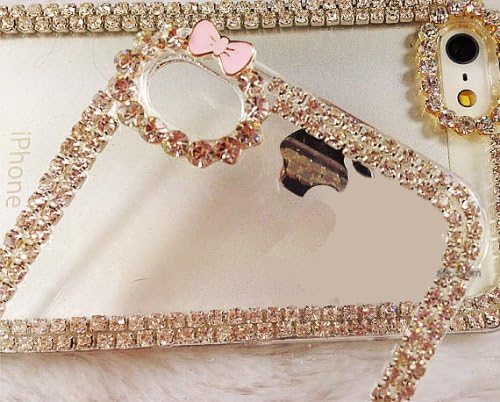 Candymaker Luxury Crystal Rhinestone Diamond Bling Bumper Skin Case With Frosted Clear Back for Apple iphone 5C(Transparent)+ Stylus + 2 In 1 Winebottle Style Phone Charm/Anti-dust Plug