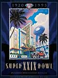 Canvas 22 x 30 Super Bowl XXIX Program Print | Details: 1995, 49ers vs Chargers