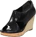 Cole Haan Women's Air Donella Back Zip Wedge,Black,6 B US