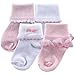 Luvable Friends Ribbed Cuff Girl Socks, Girl, 12-24 months
