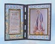 Our Lady of Grace Stained Glass Plaque in English or Spanish, 10" x 7" - MADE IN ITALY