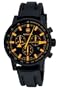 Wenger Men's 70893 Swiss Raid Commando Orange-Accent Black Rubber Strap Watch
