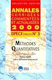 Méthodes quantitatives, DPECF numéro 3