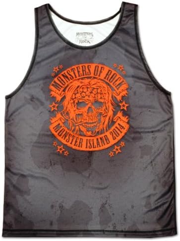 "Monster of Rock" Heavy Metal Rock N Roll Skull Face T-shirt Tank Top 4xl
