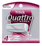 Schick Quattro for Women Refill Cartridges, 8 Cartridges