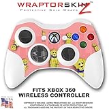 Puppy Dogs on Pink Skin by WraptorSkinz TM fits XBOX 360 Wireless Controller (CONTROLLER NOT INCLUDE