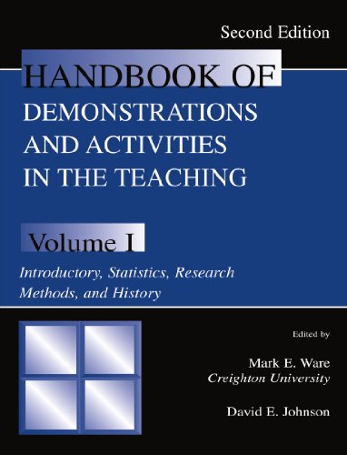 Handbook of Demonstrations and Activities in the Teaching of Psychology, Second Edition: Volume I: Introductory, Statistics, Research Methods, and ... & Activities in Teaching of Psych)