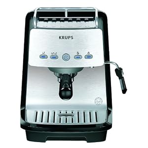Krups XP4050 1200-Watt 15-Bar-Pump Programmable Espresso Maker
