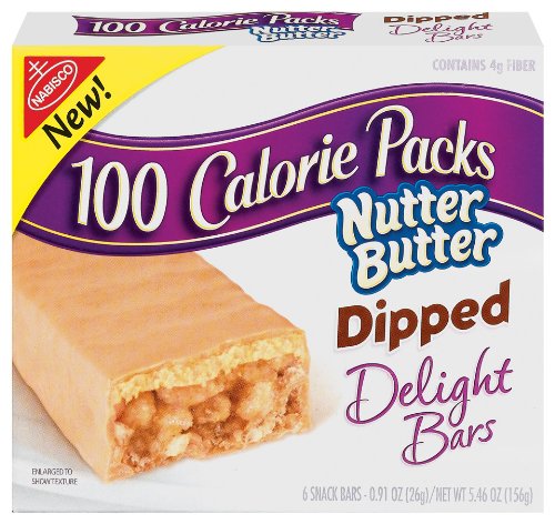 100 Calorie Packs Nutter Butter Dipped Delight Bars, 6-Count Bars (Pack of 10)