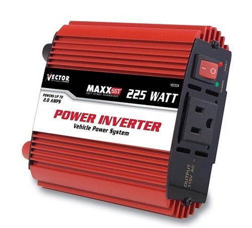 Vector VEC034BCA 225-Watt Inverter with Case