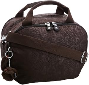Kipling Womens Palmbeach Satchel Brown Snake K10703