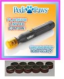 PediPaws Deluxe Platinum Edition + 10 Extra Emery Bands Gift Pack