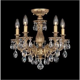 Schonbek 5655-86SH Midnight Gild Silver Shadow Milano Tuscan Five Light Up Lighting Semi...