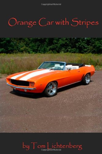 Orange Car with Stripes