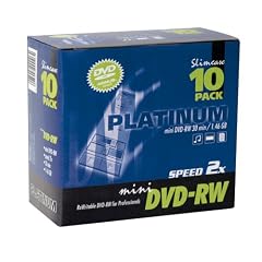 Platinum 1,46 GB Mini DVD-RW DVD-Rohlinge (2x Speed, 30 Min, Durchmesser 8 cm) in 10er Pack Slimcase