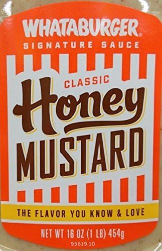 Whataburger Honey Mustard (Pack of 1) 16oz Bottle by Whataburger