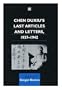 Chen Duxiu's Last Articles and Letters, 1937-1942 (Chinese Worlds)