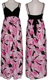 LA BELLE 60S Print Chiffon Maxi Dress