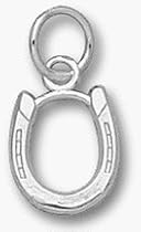 Horse Shoe 3/8" Charm - Sterling Silver Jewelry