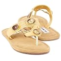 Steve Madden Kiwii Gold thongs