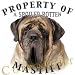 Mastiff Mousepad Dog Mouse Pad Property Of