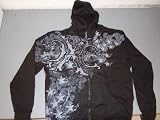 XTREME COUTURE KATANA ZIP UP HOODED SWEATSHIRT MEDIUM