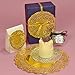 6 Inch Gold Round Lancaster Paper Doilies 100 Count