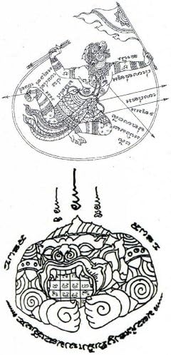 Temporary Tattoo Sticker Cool Thai Body Art Designs Sticker Hanumarn