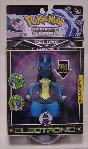 51SNIMOQSQL Pokemon Diamond & Pearl Series 1 Deluxe Electronic Action Figure Lucario