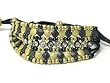Black and Goltone Metal Ball and Crystal Friendship Fashion Bracelet