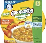 Gerber Graduates Breakfast Buddies - Peach Cereal, 4.5-Ounce (Pack of 8)