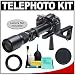 Phoenix 500mm Telephoto Lens with 2x Teleconverter (=1000mm) + Stedi-Stock Shoulder Brace Kit for Pentax K20D, K10D, K2000, K200D, K100D Digital SLR Cameras