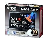 TDK 録画用DVD-R デジタル放送録画対応(CPRM) ホワイトワイドプリンタブル 1-8倍速 日本製 5mmスリムケース 10枚パック DR120DPWB10S