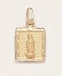 10 Kt Gold Religious Medals - Our Lady of Guadalupe - Sacred Heart of Jesus - Square Shape - Premium Box