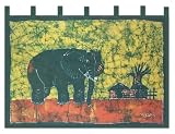 Review Novica  / Batik wall hanging, 'Proud African Elephant'