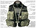 Aqua Design Light Weight Multi-pocket Camouflage Fishing Travel Lite Vest Willow Green Color, Medium